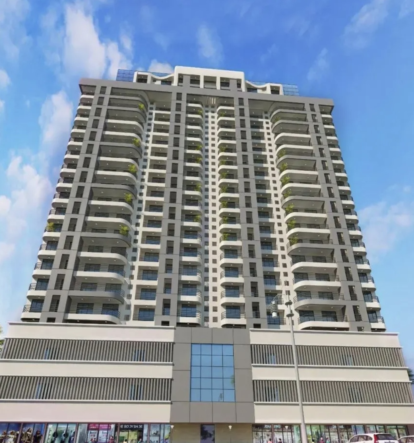 Disha H S Developers G+24 Storey Tower Elevation