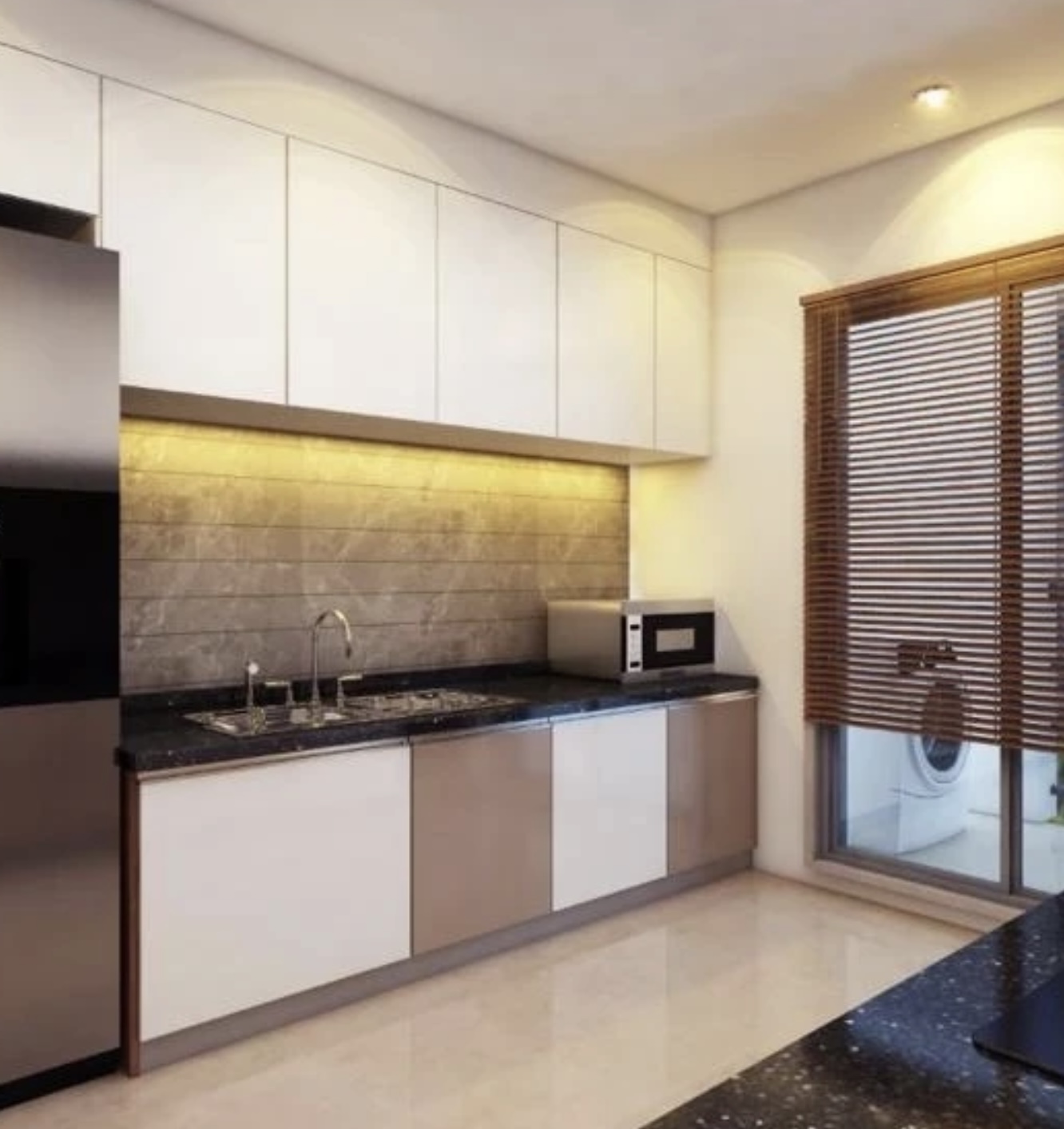 Modern Modular Kitchen Layout