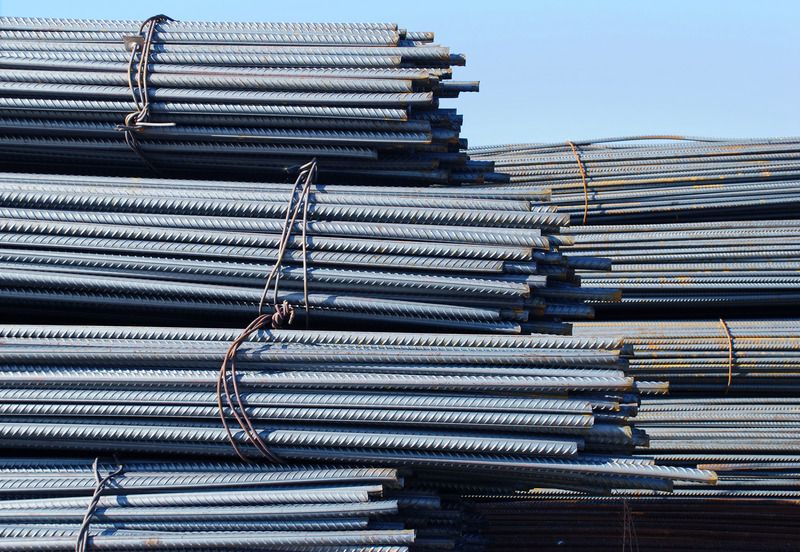 TMT steel rebars for construction supply