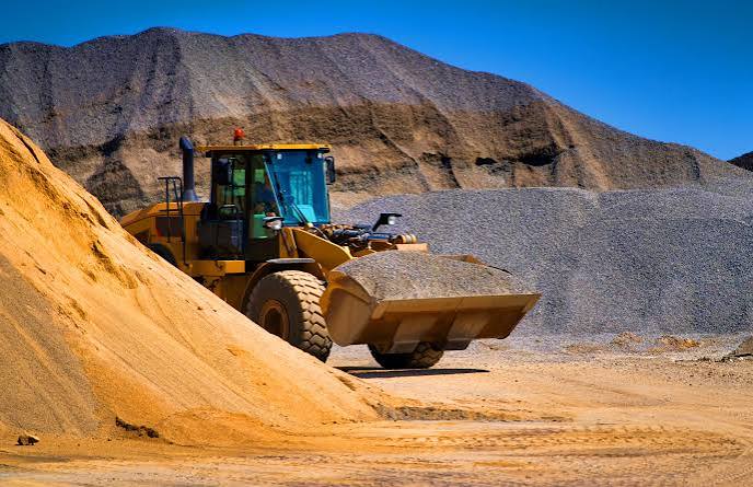 Bulk construction material site delivery