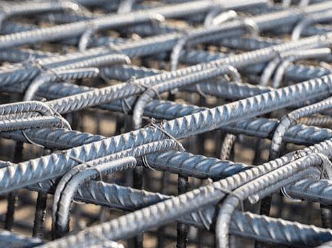 TMT steel rebars for construction supply